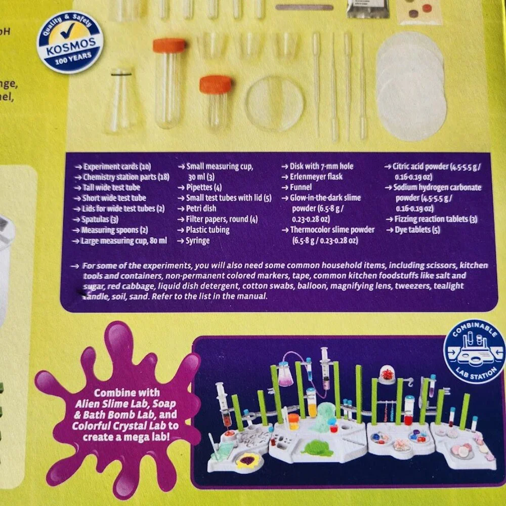 Thames & Kosmos Ooze Labs Chemistry Station Science Experiment Kit STEM Toy 20 N